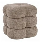 REPOSAPIES POLIESTER 42,5X42,5X43 GIRATORIO BEIGE