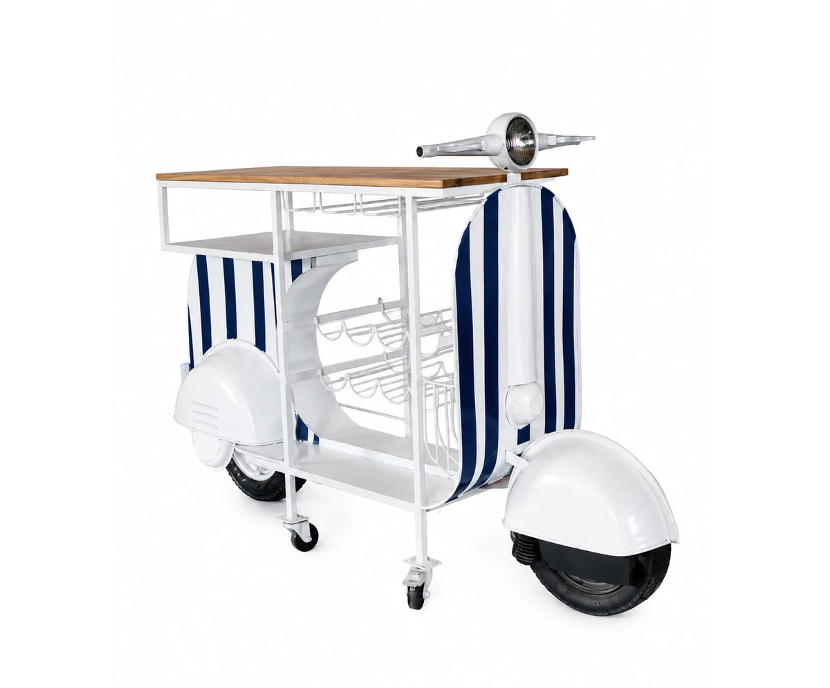 BOTELLERO HIERRO MANGO 180X45X99 MOTO BLANCO