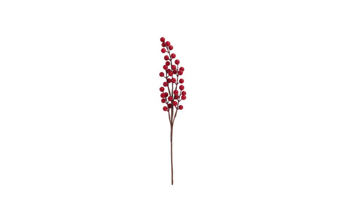 RAMA ROJA BAYAS NAVIDAD 38CM