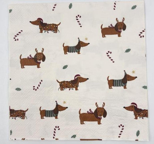 SET 20 SERVILLETAS DE PAPEL TECKEL NAVIDEÑO 33X33CM