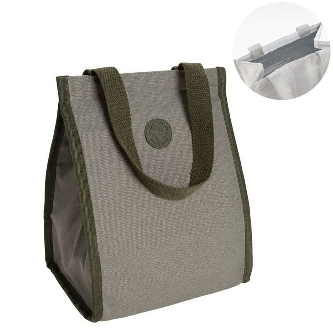 BOLSA ISOTERMICA PORTA ALIMENTOS BICOLOR VERDE
