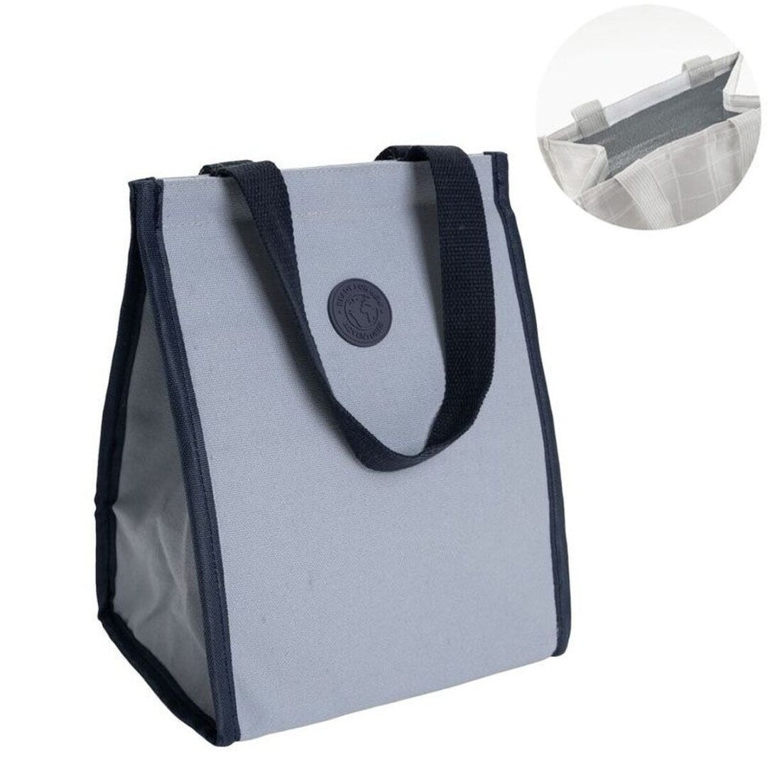 BOLSA ISOTERMICA PORTA ALIMENTOS BICOLOR AZUL
