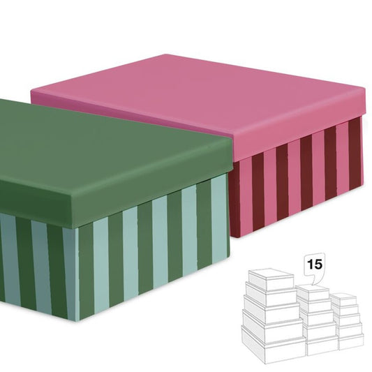 CAJAS RAYAS BICOLOR