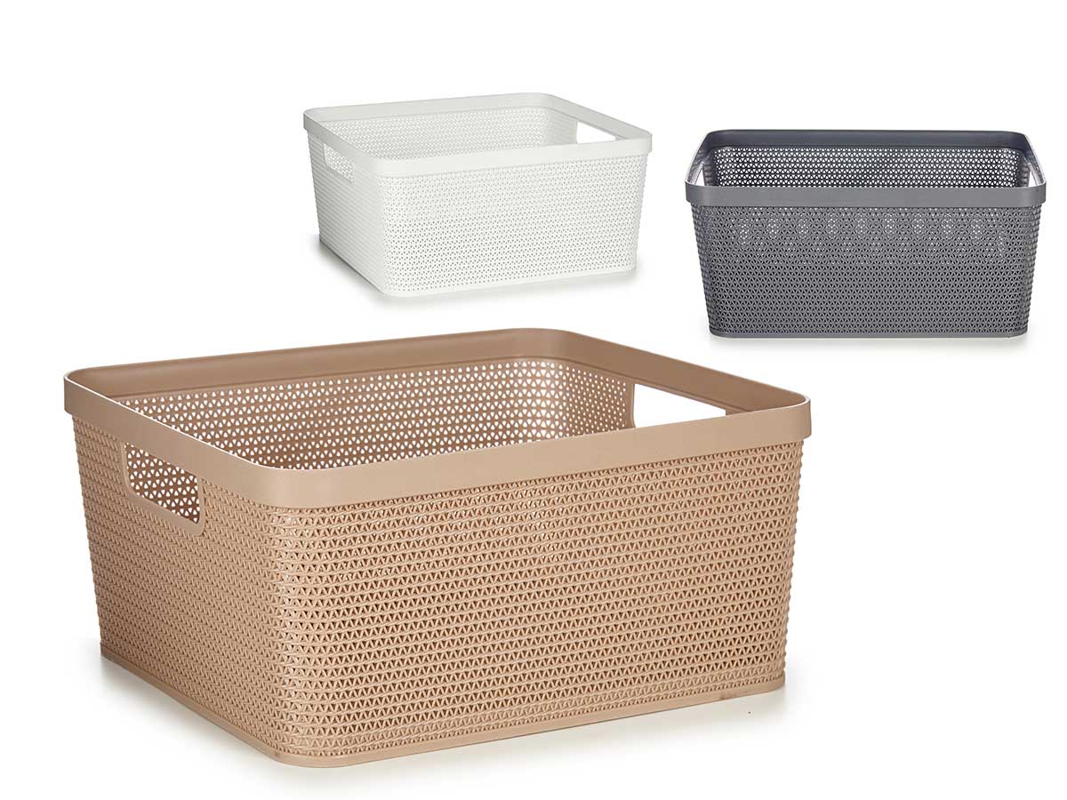 CESTA MULTIUSOS RECTANGULAR 36CM