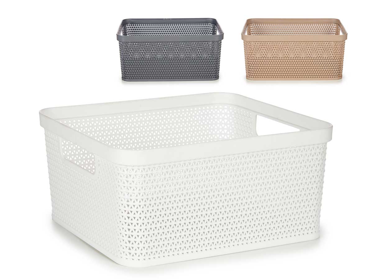 CESTA MULTIUSOS RECTANGULAR 24,5CM