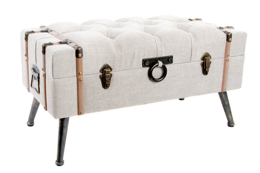 DESCALZADORA LINO MDF 82X42X43 BEIGE