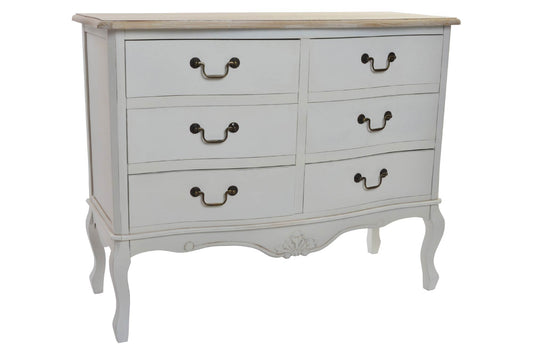 COMODA MADERA 100X40X80 NATURAL BLANCO