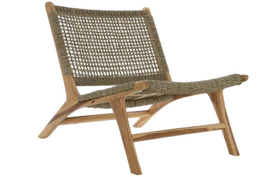 BUTACA TECA RATAN 65X80X68 MARRON