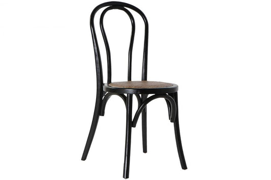 SILLA OLMO RATAN 43X44X89 APILABLE NEGRO