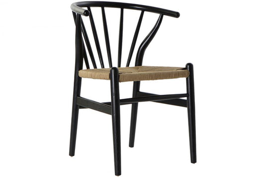 SILLA OLMO RATAN 57X47X80 NEGRO