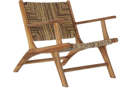 BUTACA TECA FIBRA 70X78X68 NATURAL