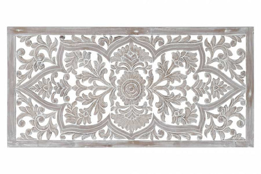 CABECERO CAMA MDF 160X3,5X81 TALLADO BLANCO