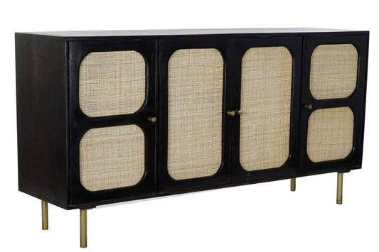 BUFFET MANGO RATAN 150X40X78 NEGRO