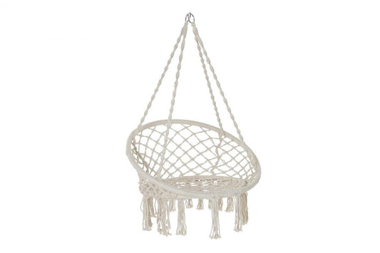 SILLA COLGANTE ALGODON ACERO 80X63X120 100KGS