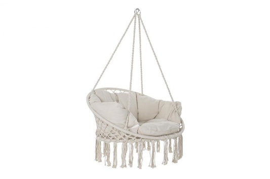 SILLA COLGANTE ALGODON 100X80X145 100KG, CON COJIN