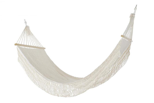 HAMACA ALGODON POLIESTER 200X90X0,5 160KG, BEIGE