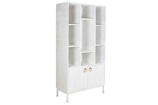 ESTANTERIA MANGO METAL 90X40X180 BLANCO