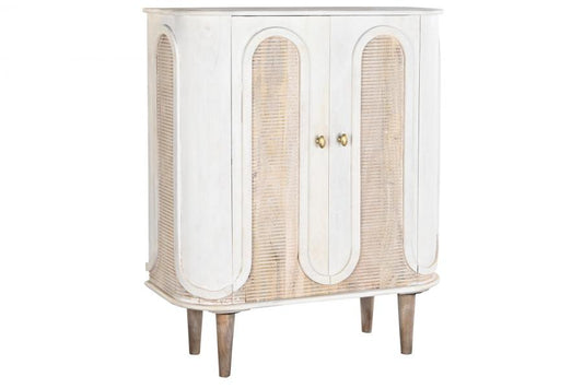 APARADOR MANGO METAL 92X40X113 BLANCO