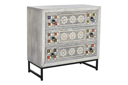 COMODA MANGO CERAMICA 80X38X80 BEIGE