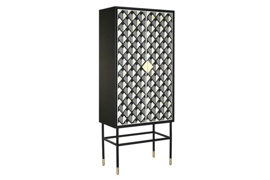 ARMARIO HUESO RESINA 75X40X180 ROMBO TARACEA