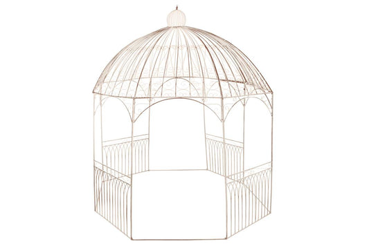 PERGOLA HIERRO 304X304X332 CENADOR BLANCO