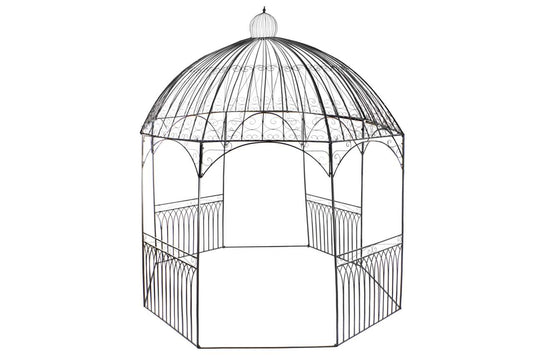 PERGOLA HIERRO 304X304X332 CENADOR NEGRO