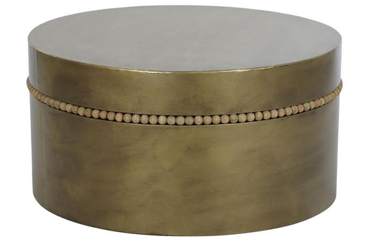 MESITA AUXILIAR METAL 76X76X39 DORADO