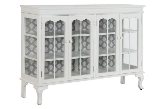 BUFFET ABETO CRISTAL 142,5X40,5X101,5 BLANCO