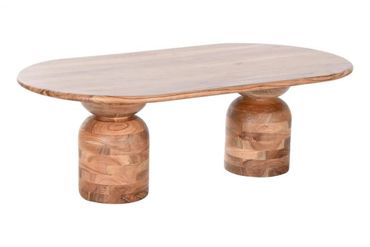 MESA CENTRO ACACIA 135X75X45 MARRON