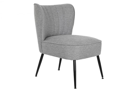 SILLON POLIESTER METAL 55X64X72,5 GRIS