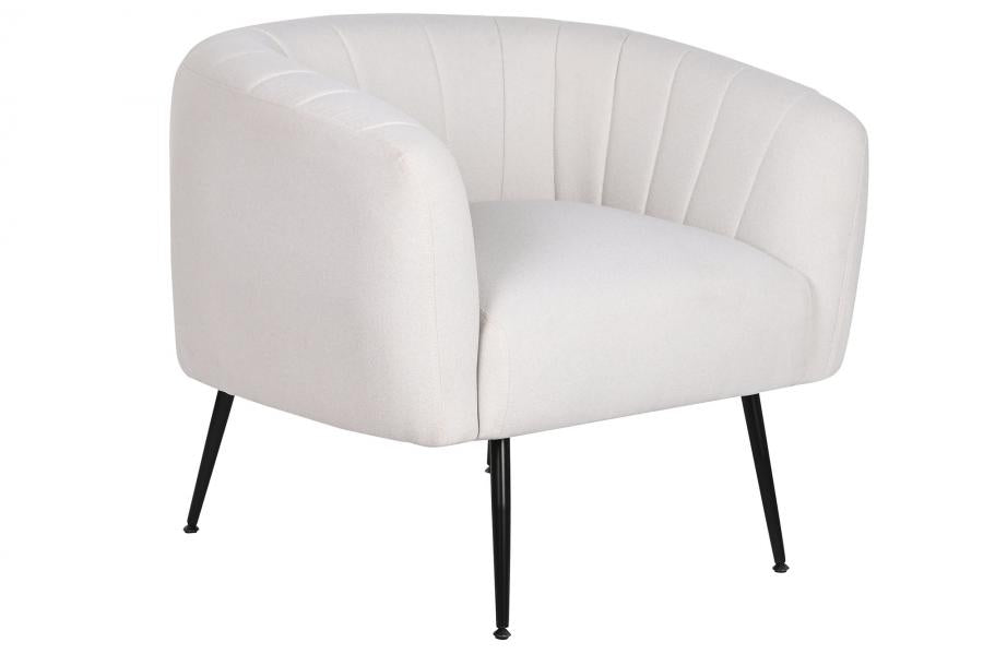 SILLON POLIESTER METAL 81X75X73 BEIGE