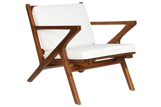 BUTACA TECA POLIESTER 64X76X77 MARRON OSCURO