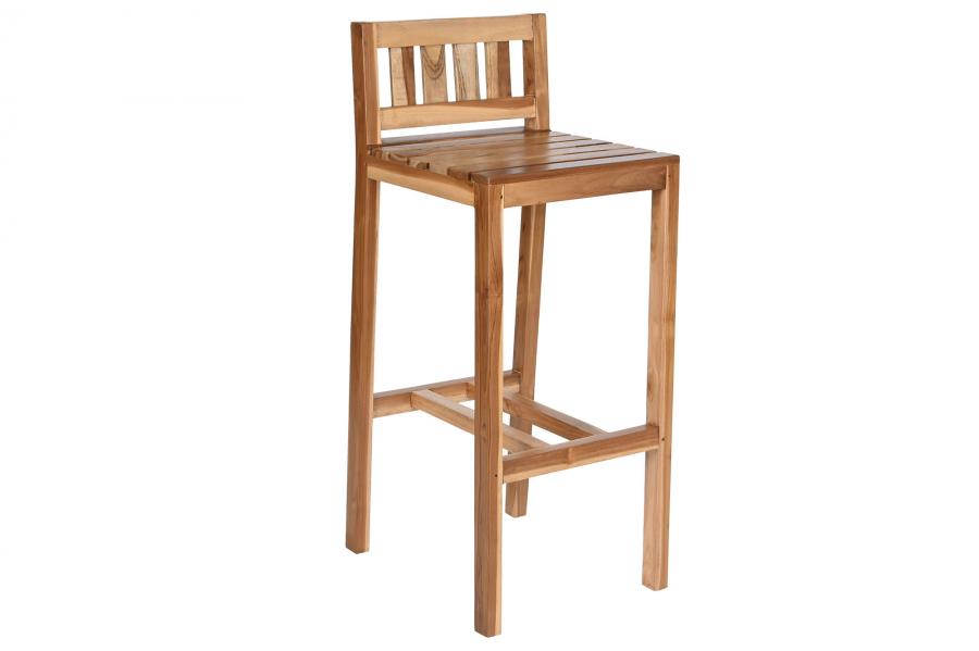 TABURETE TECA 40X47X100 NATURAL