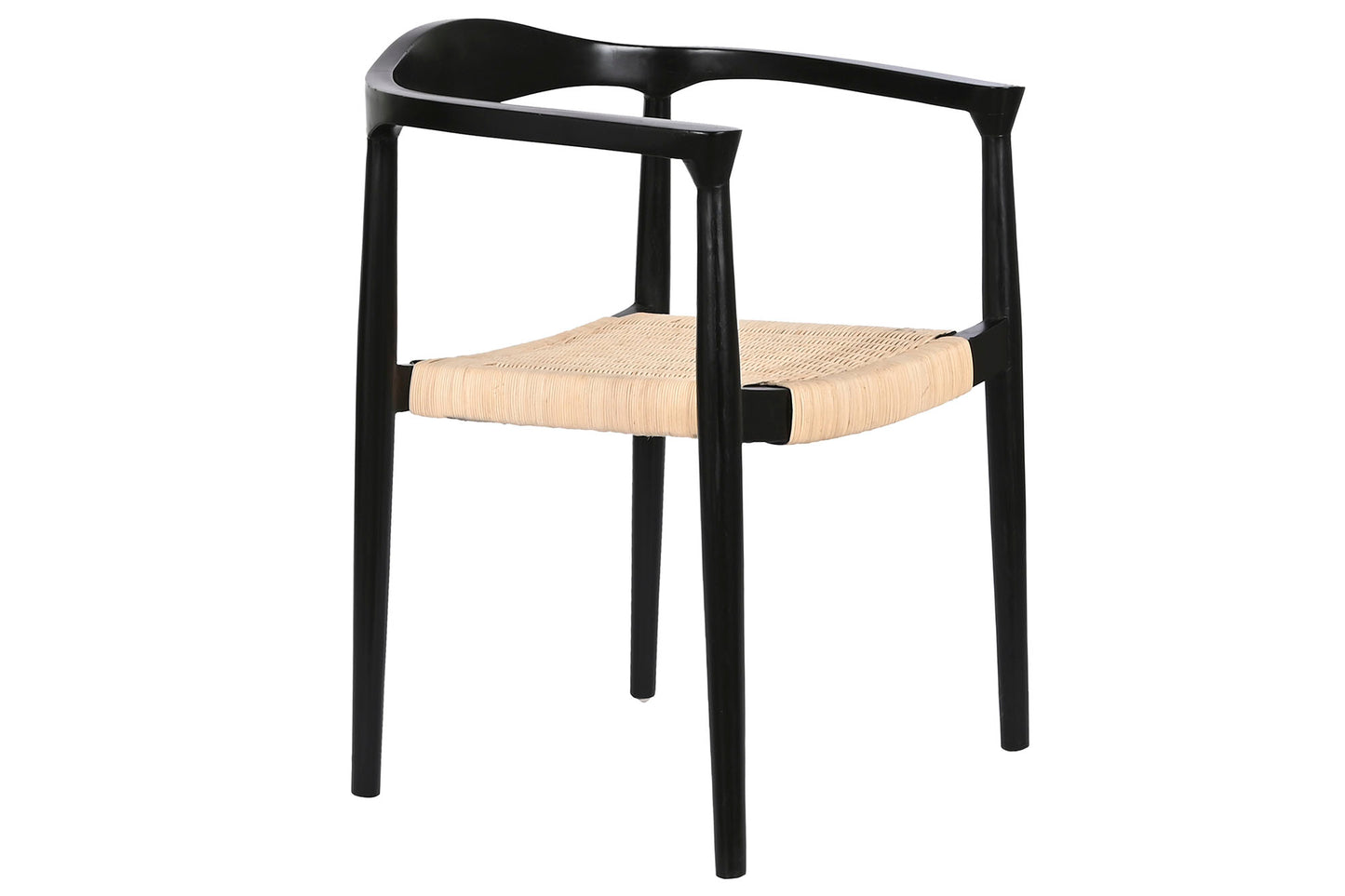 SILLA TECA RATAN 59X55X81 NEGRO