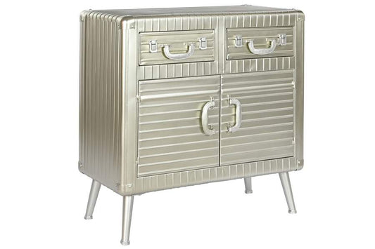 APARADOR METAL MDF 80X39X82 PLATEADO