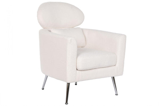 BUTACA POLIESTER METAL 71X75X95 PATAS CROMADAS