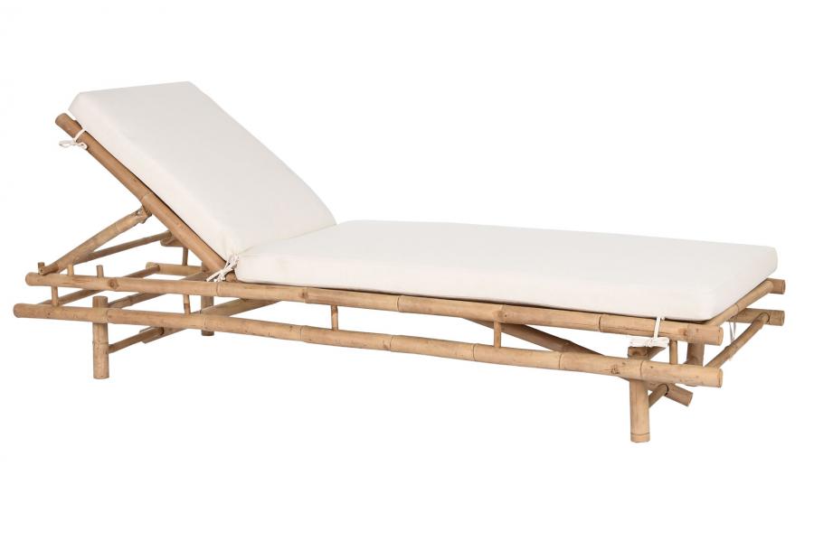 TUMBONA BAMBU 211X75X36 CON COJIN DESENFUNDABLE