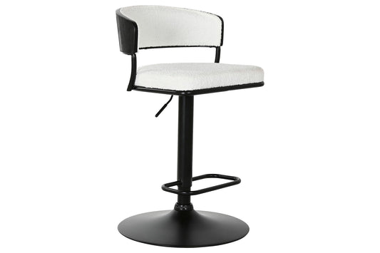 TABURETE METAL POLIESTER 48,5X48X83,5 104 BLANCO