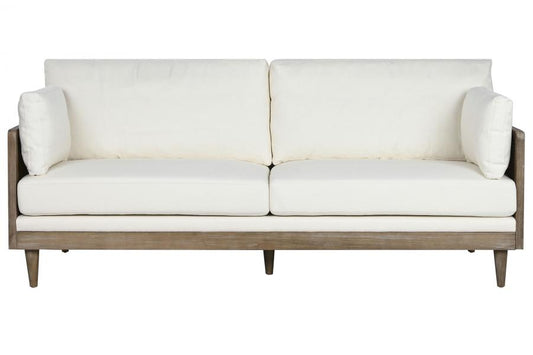 SOFA RATAN POLIESTER 208X86X88 MARRON