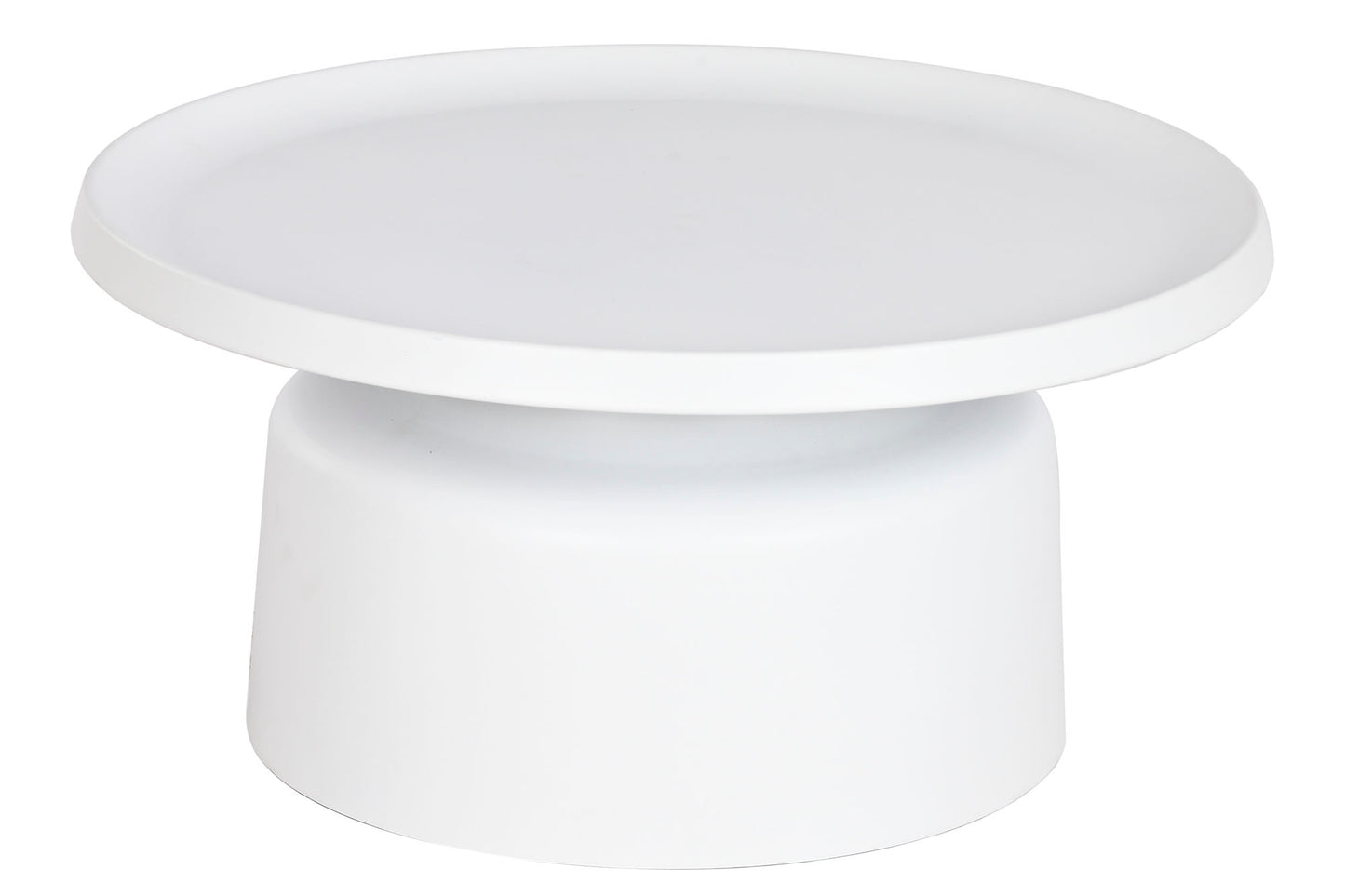 MESA CENTRO METAL 75X75X37 BLANCO
