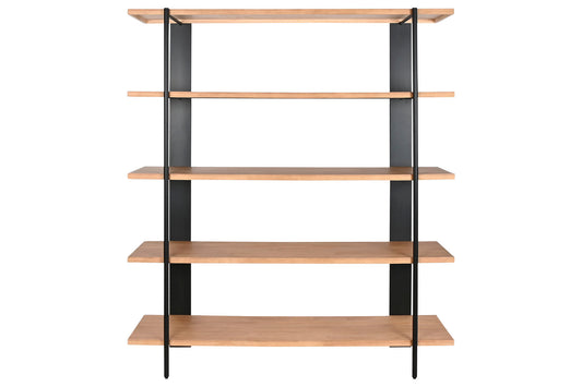 ESTANTERIA METAL ABETO 160X42,5X190 NEGRO