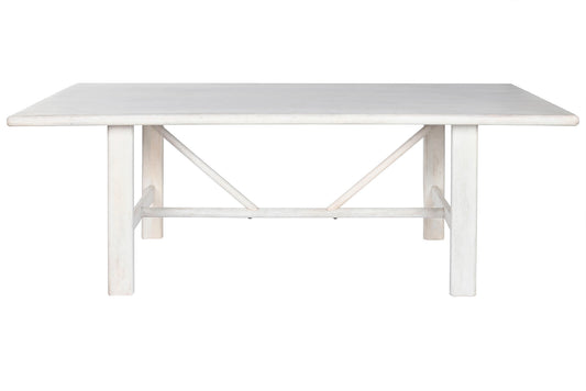 MESA COMEDOR MANGO 213,4X96,5X76,2 BLANCO