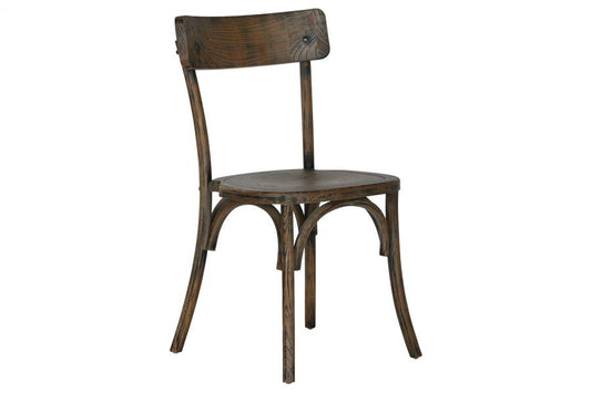 SILLA OLMO 44X42X86 APILABLE ENVEJECIDO MARRON
