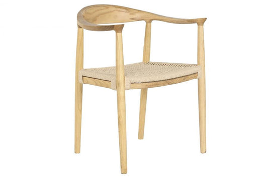 SILLA OLMO FIBRA 59X51X77 MARRON CLARO