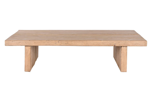 MESA CENTRO OLMO MACIZO 170X100X40 NATURAL NATURAL