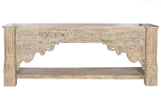 CONSOLA MADERA 233X47X91 TALLAS ANTIGUAS NATURAL