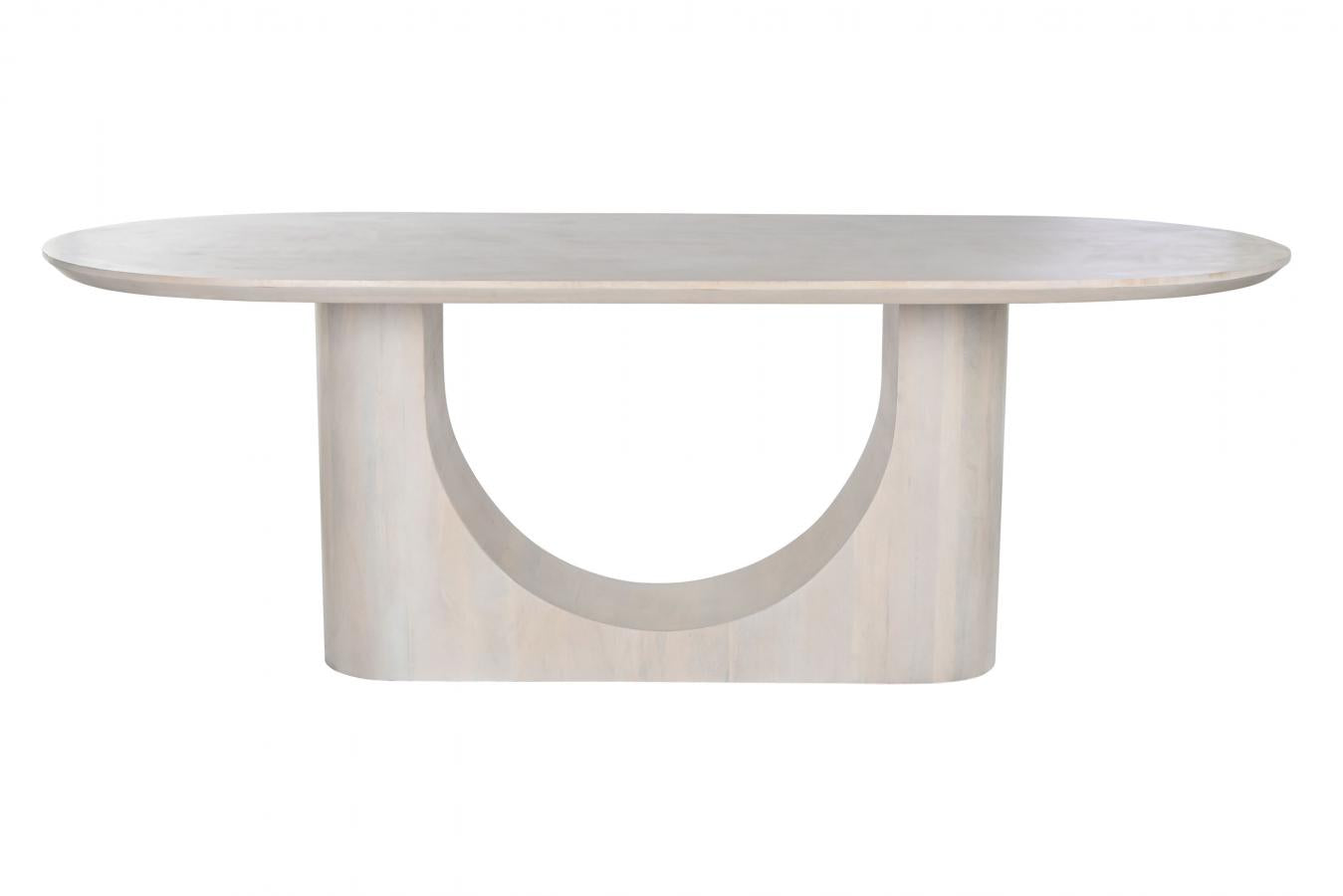 MESA COMEDOR MANGO 220X100X76 BLANCO