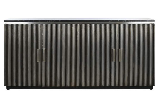 BUFFET LATON MARMOL 180X40X85 PLATEADO