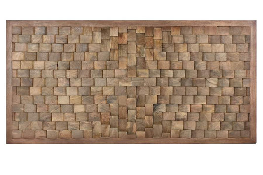 CABECERO CAMA MANGO 160X5X80 MODERNO 3D NATURAL