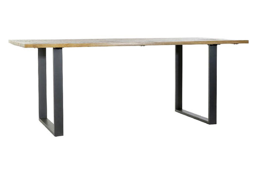 MESA COMEDOR MANGO METAL 200X100X76 NATURAL